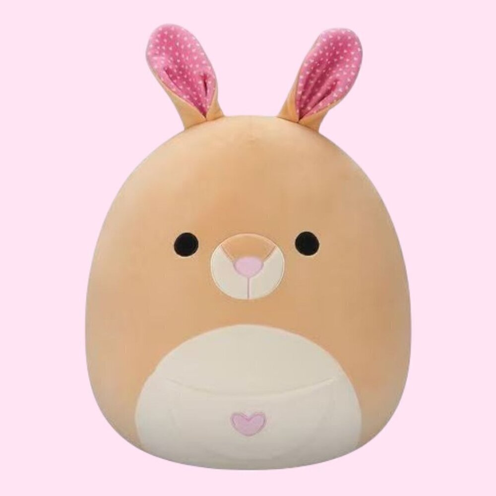 NWT Squishmallows Keely the Kangaroo Plush 16" Valentine's Day Easter Gift